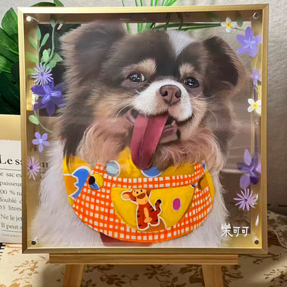 Custom Pet Glass Art | Handmade Pet Portrait
