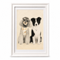 Custom Hand-Drawn Rectangular Colored Pencil Pet Portrait
