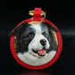 Leather carved pet commemorative plaque